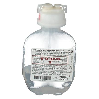 Isotonische Kochsalzlösung 100ml halbgefüllt 10x50 ml Infusionslösung