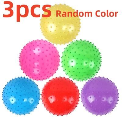 The Handy Homestead Kids Inflatable Sensory Ball Soft Spiky Massage Toy For Play And Development 3pcs