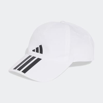 Baseball Cap ADIDAS PERFORMANCE "3-STREIFEN CLIMAPROOF", Damen, schwarz-weiß (weiß, schwarz), Obermaterial: 90% Polyester, 10% Elasthan, Caps, mit Climacool Technologie, für Erwachsene