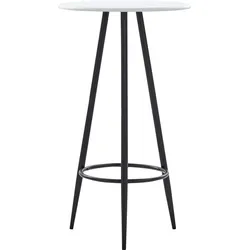 vidaXL Bartisch Weiß 60×107,5 cm MDF