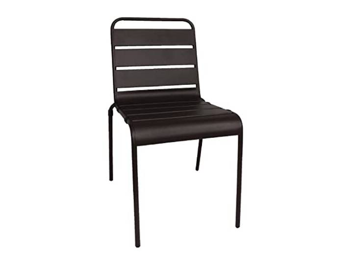 Bolero cf-mc-c018 schwarz lamellierter Stahl Seite Stuhl, schwarz
