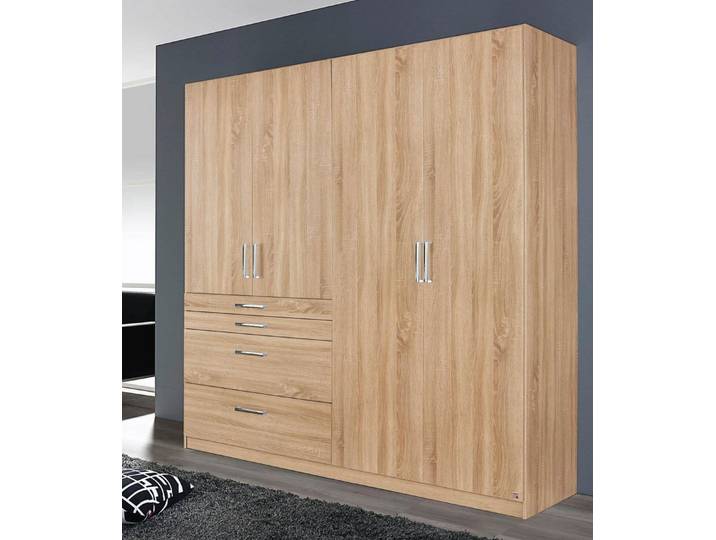 rauch Kleiderschrank Harburg Drehtürenschrank Schlafzimmerschrank mit viel Stauraum oberste Schublade mit praktischer Facheinteilung MADE IN GERMANY