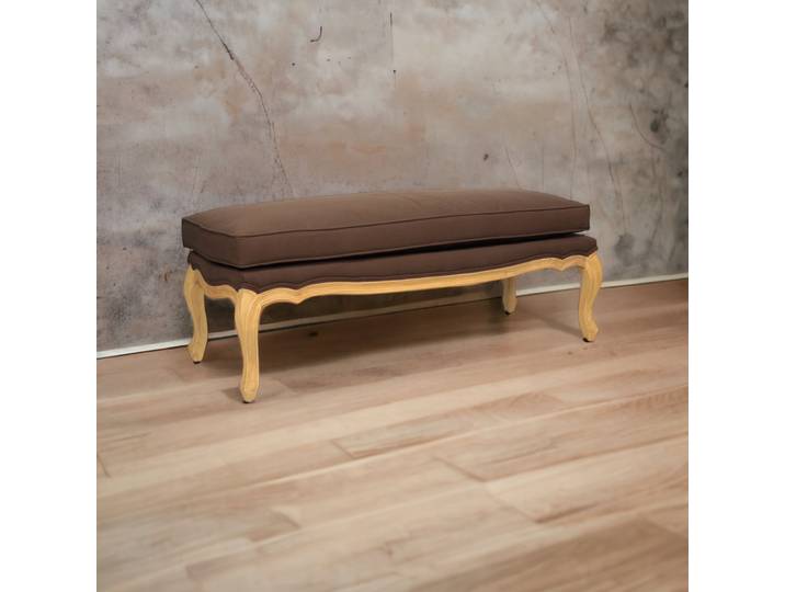 Banquette Baroque en Tissu - Marron