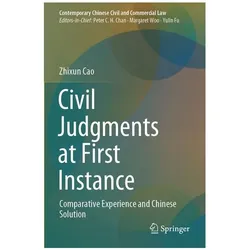 Civil Judgments at First Instance, Fachbücher von Zhixun Cao