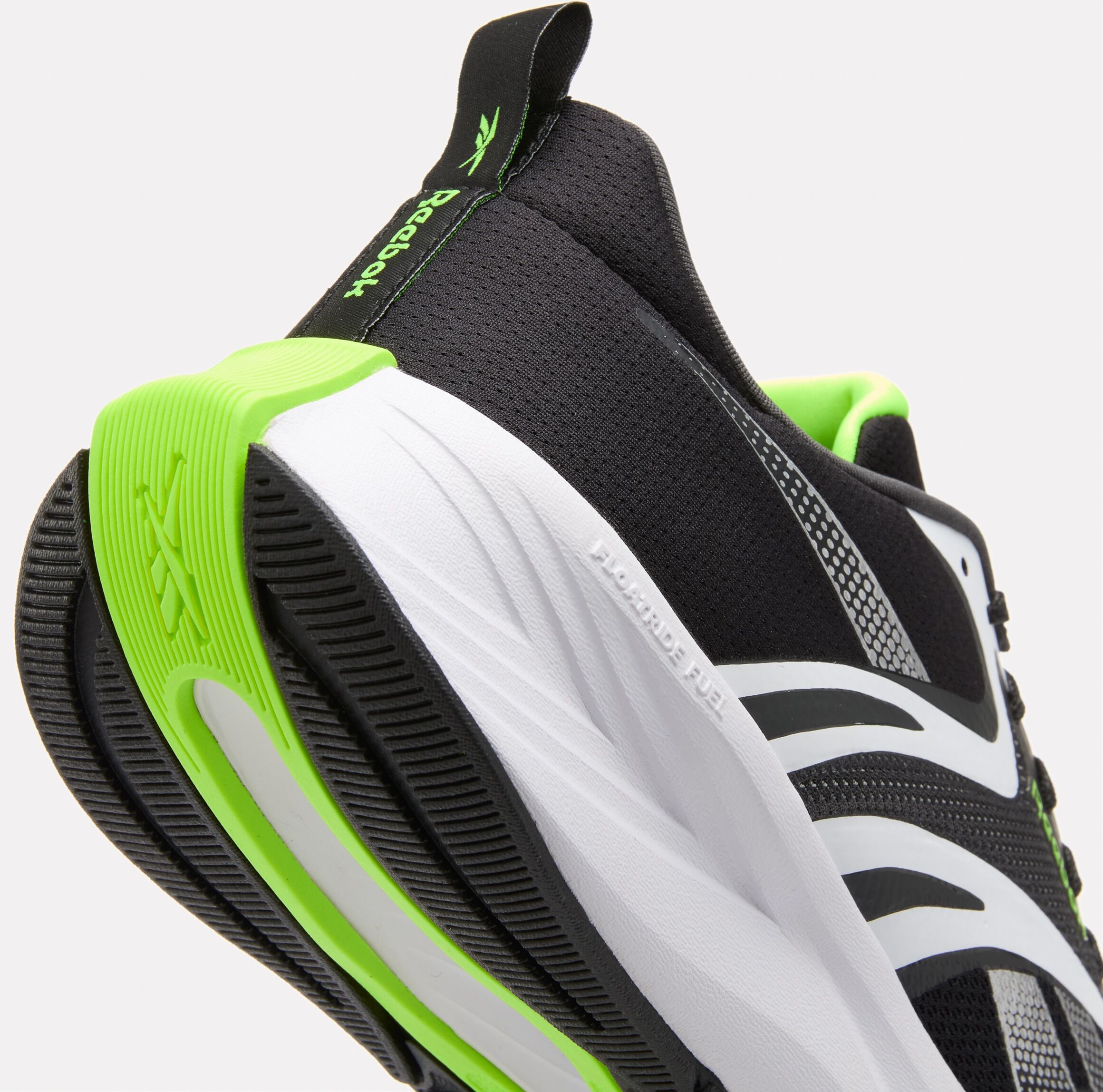 Laufschuh REEBOK "ENERGEN TECH PLUS 3", Herren, Gr. 40, schwarz, weiß, digital lime, Synthetik, Textil, Schuhe Laufschuh schwarz, weiß, digital lime 40