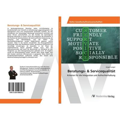 Beratungs- & Servicequalität, Taschenbuch von Jürgen Lueger, AV Akademikerverlag, 978-3-330-50826-2