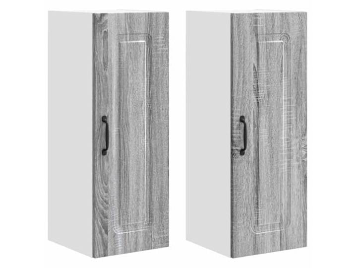 IBUQDDV Geschirrspülerfront Kalmar 2 STK. Sonoma-Grau Holzwerkstoff Küchenschrank, rechteckige Form, glatte Oberfläche, für Innenbereich, modernes Design, einfache Montage