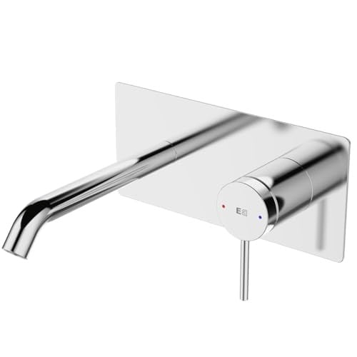 Essebagno Inbouwmengkraan voor wastafel, Chroom, Waterbesparend