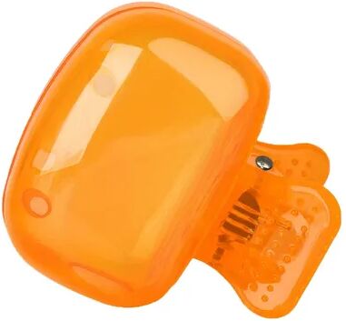 Modern Mode Marketplace Travel Toothbrush Cover Clip On Toothbrush Head Protector Cap orange