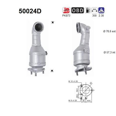 AS Katalysator 50024d für CHEVROLET