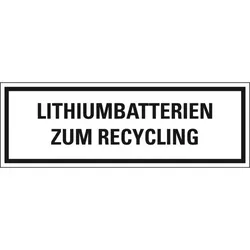 Aufkleber, Verpackungszeichen Lithiumbatterien zum..,deutsch,Haftpapier,permanent,500/Rolle
