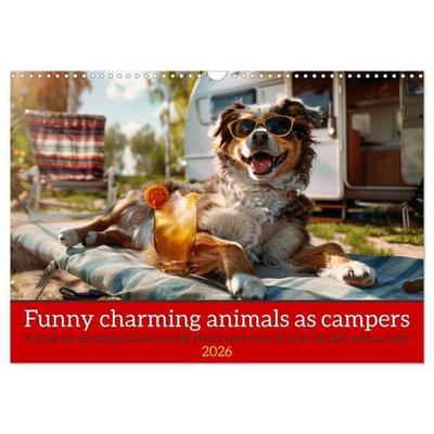 Ruebsamen, P: Funny charming animals as campers (Wall Calend