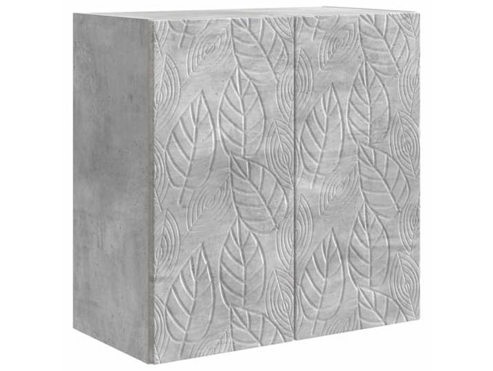 Wandschrank 59 x 31 x 60 cm grau Beton-Holz 1 Einlegeboden, 2 Türen, Traglast 60 kg insgesamt, 20 kg pro Boden, Wandmontage, 14,46 kg