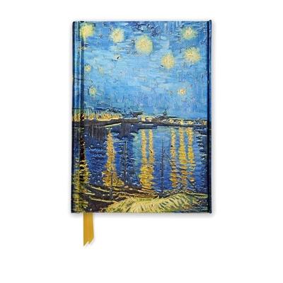Premium Notizbuch DIN A6: Vincent van Gogh, Sternennacht über der Rhone