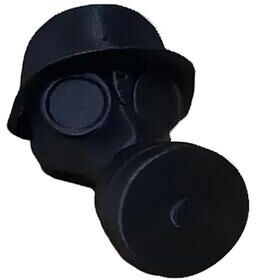 Uplifted Finds 1Pc 3D Printed Gas Mask Beer Bottle Topper & Novelty Air Tight Cap black A