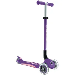 Globber Scooter ELITE Lights mit Leuchtrollen, lila