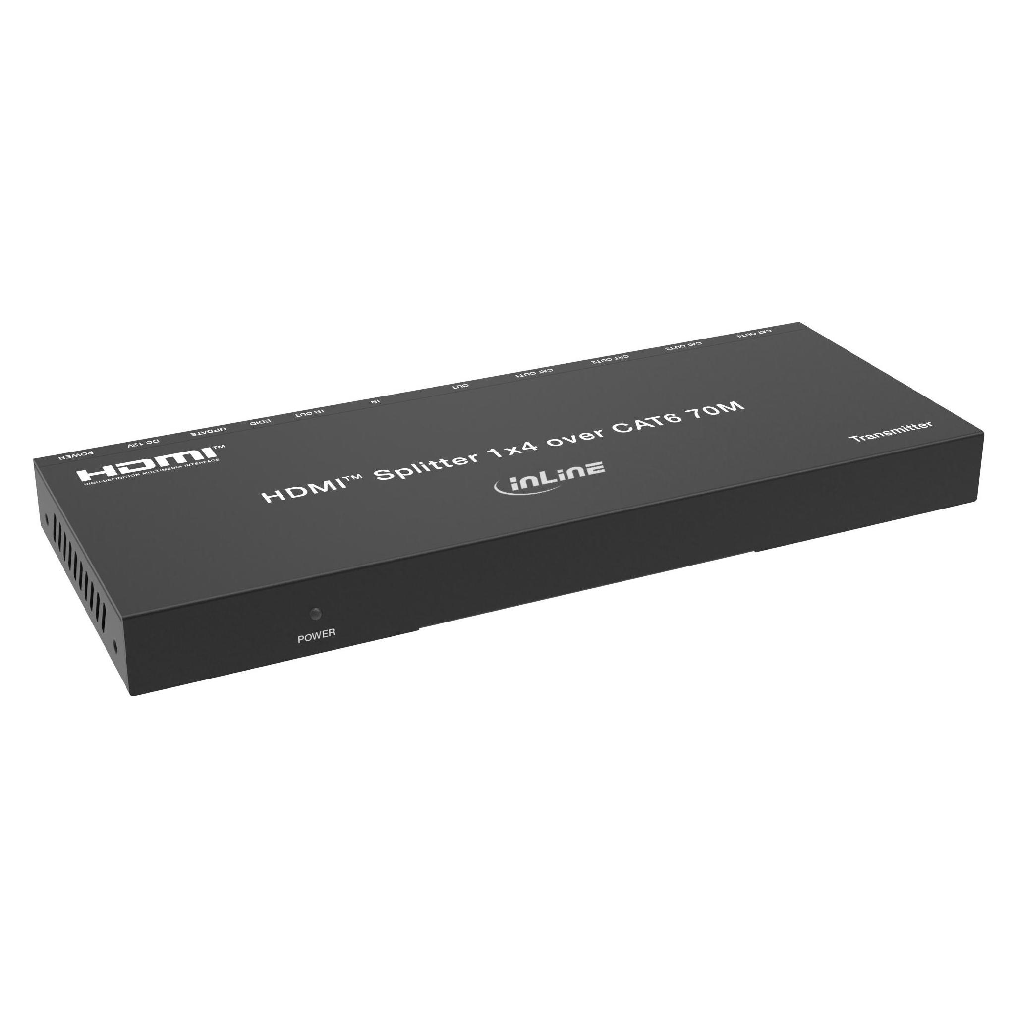 Eaton System przekazu sygnału AV InLine Video Splitter/Extender, 1x4, Cat.6, HDMI 4K/30Hz, Set (57886B)