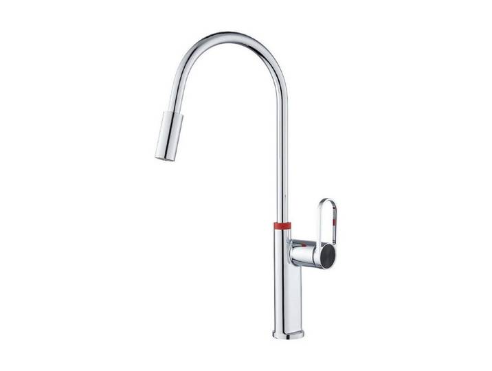LuxusKollektion Küchenarmatur Küchenarmatur mit Schwenkauslauf Chrom (1-St)