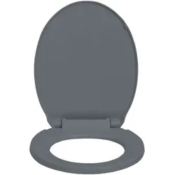 Helloshop26 - WC-Sitz mit Absenkautomatik ovaler grauer WC-Sitz für Bad Zuhause Restaurant Hotel Geschäft 02_0002918
