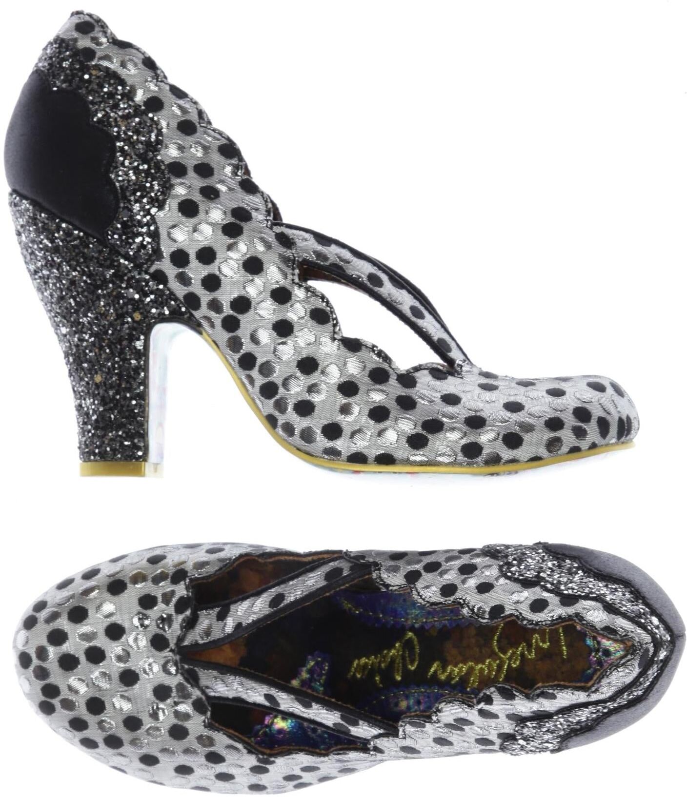 Irregular Choice Damen Pumps, Grau, Gr. EU 37, Kunstleder - Second Hand