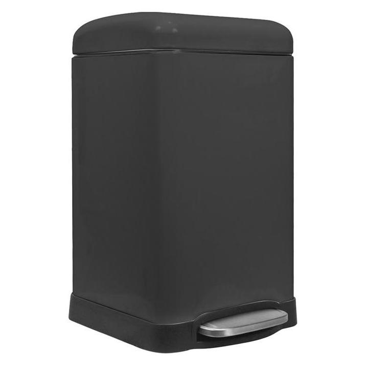 Perel Urban bin - 20 l - Square - Black matt (20 l) (BIN-354146)