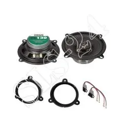 Renault Wind ab 2010 Ringe + EL130 2-Wege Lautsprecher 80 Watt Front- / Heckt...