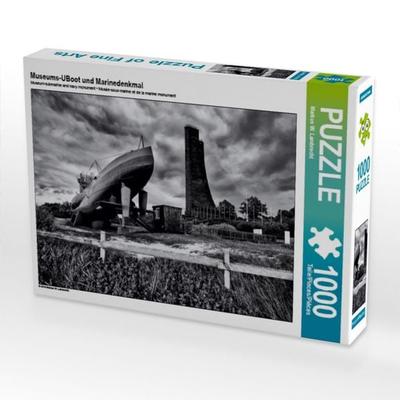 CALVENDO Puzzle Museums-UBoot und Marinedenkmal 1000 Teile Puzzle quer | 1000 Teile Lege-Größe 64 × 48 cm Foto-Puzzle für glückliche Stunden