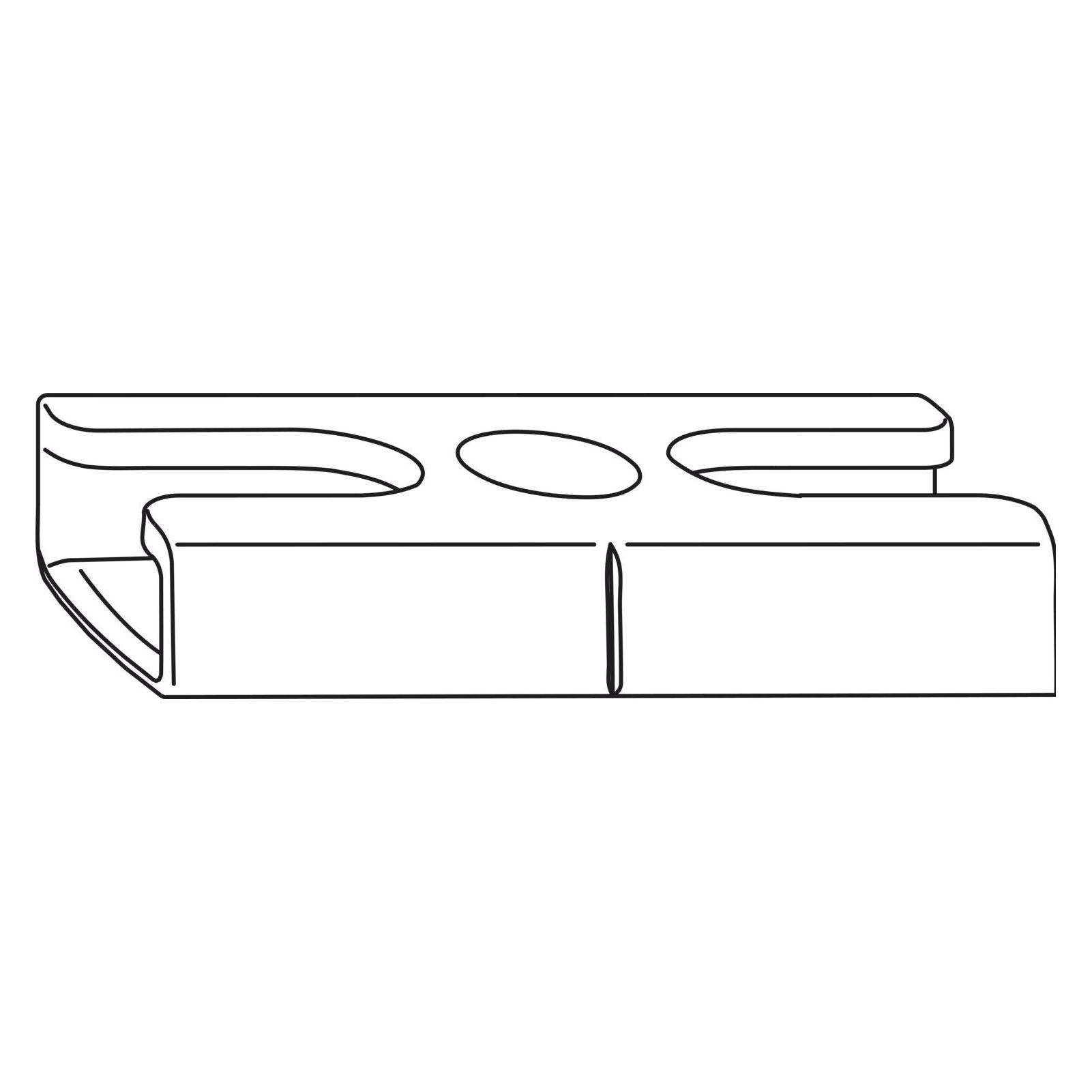 Winkhaus Schliessblech SBA.H.9-20, Standard, Eurofalz 12/20-9V, Zink silber (Türgriff) (42724877)