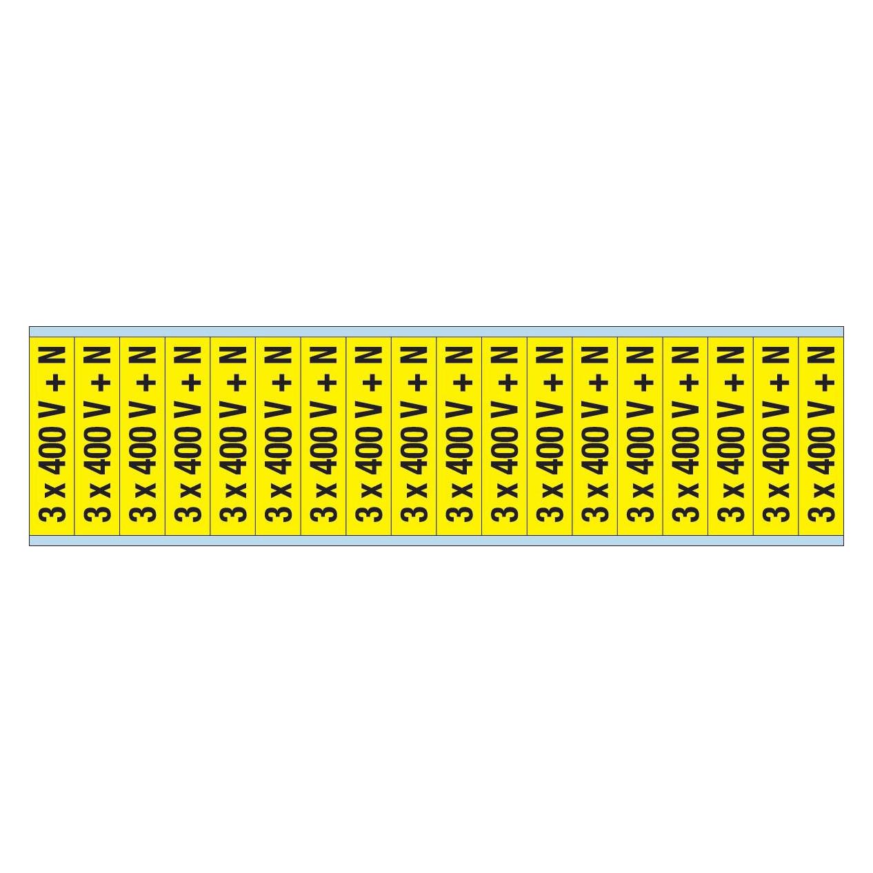 Brady Kennzeichnungen für Leitungen und Stromspannung, 400 Volt und N (251975)