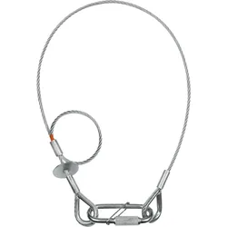 Saveking Safety Cable 4 mm - BGV-C1 WLL: 40 kg - 60 cm - Silber
