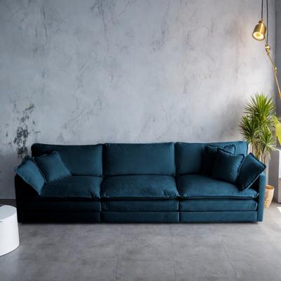 ZWYO HOSIMU "111.5"" Chenille 4-Seater Sofa with Customizable Configurations and Premium Comfort"