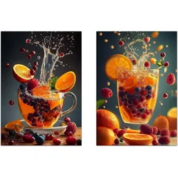 POSTER Set Mit 2 Früchtetee A3 Rahmenlos