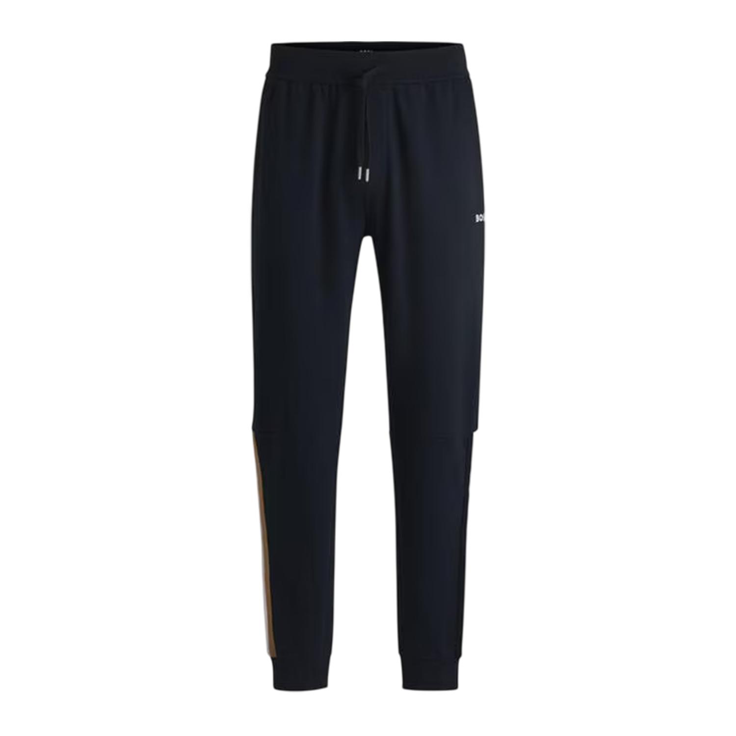 Boss Heren Iconic Vertical Stripe Joggers (Marineblauw)