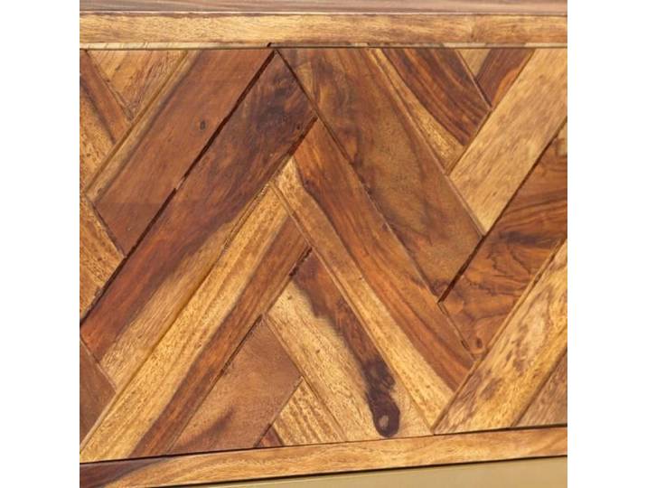 Meuble TV - YULINSHOP - 140 X 30 X 45 cm - Bois de Sesham Massif