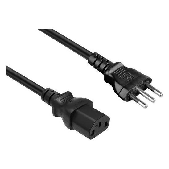 Hamlet Netzkabel, Italienischer dreipoliger Stecker 10A, 2 (2 m) (XCBP-LC13-20)