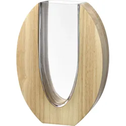 LEONARDO Vase Legno H=28cm - braun
