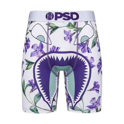 Boxershorts PSD "WF LAVENDER Herren", Herren, Gr. M, bunt (multi), 88% Polyester, 12% Elasthan, Unterhosen