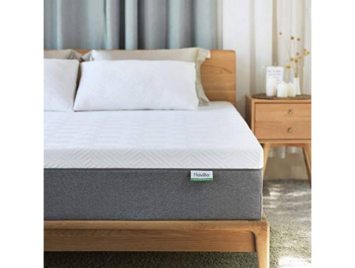 Novilla Matratze 160x190cm H3 Gel Memory Foam Kaltschaummatratze 7 Zonen Schaumstoff Rollmatratze Bambusfasern Atmungsaktiv Oeko-Tex 18cm