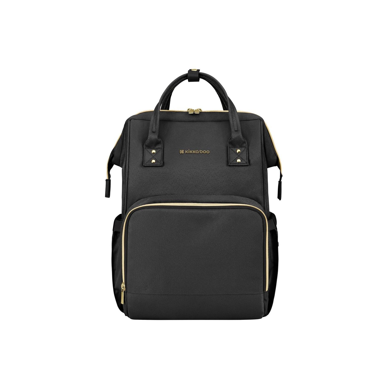 Kikkaboo Wickeltasche Siena, Rucksack, Wickelunterlage, Grifflänge einstellbar schwarz uni