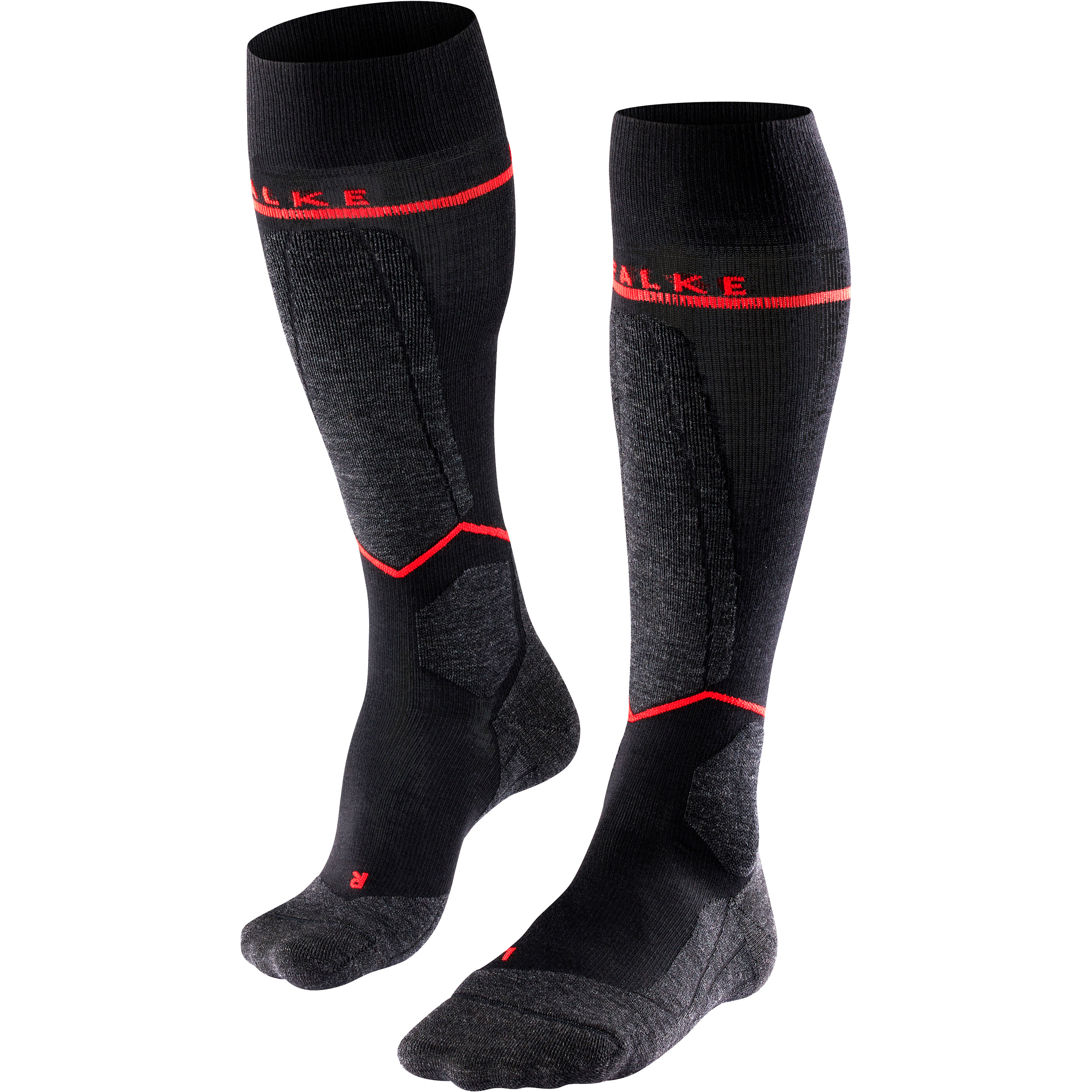 Falke SK4 Advanced Compression Light Damen Skisocken schwarz Größe 41 Skifahren | Skitour Elastisch Merinowolle