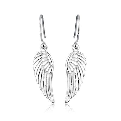 Paar Ohrhänger ELLI "Ohrringe Flügel Feminin Filigran 925 Silber" Gr. 32, silber, Ohrringe, Damen, 32, ohne Stein, Silber 925 (Sterlingsilber)