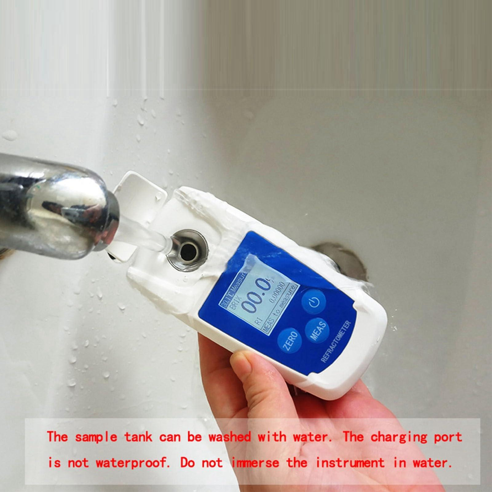 Dripio Digitale Brix-refractometer met temperatuurcompensatie, meetbereik 0–55 %
