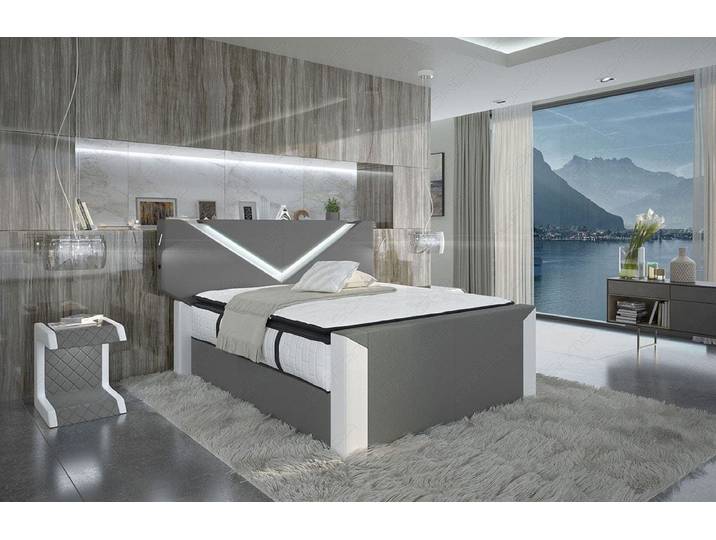 Boxspringbett Lyon Stoff