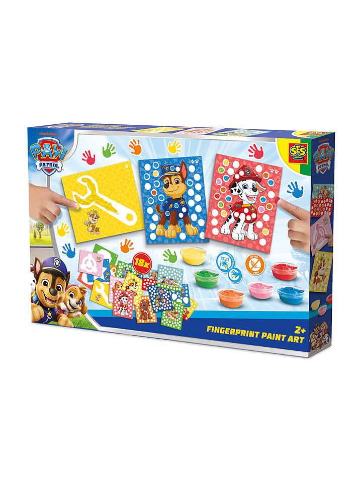 SES Kreativset "Paw Patrol - Fingerabdruck Kunstwerk" - ab 3 Jahren - onesize