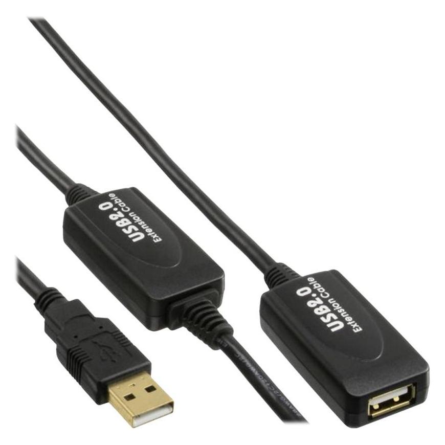 InLine USB-Verlängerungskabel (20 m, USB 2.0) (K-34613I)
