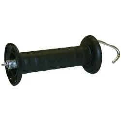 Corral, Gartenzaun, Gate handle black, with hook, galvanized