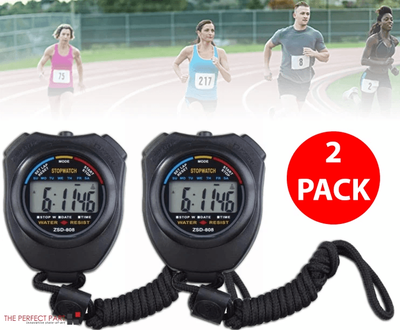 Daily Deals Depot Digital Stopwatch Sports Counter Set With Chronograph, Date Timer, And Odometer Watch, Lightweight Timer For Training Digital Stopwatch Sports Counter Set With Chronograph, Date Timer, And Odometer Watch, Lightweight Timer For Training