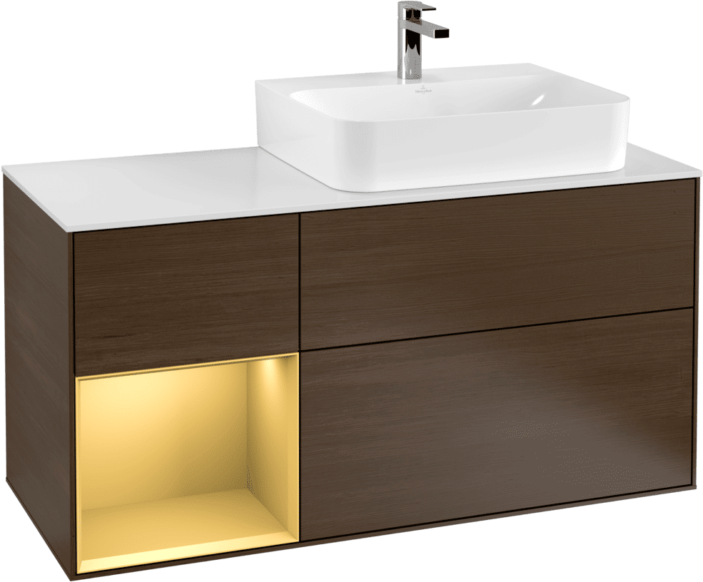 Villeroy & Boch Waschtischunterschrank Finion F14 1200x603x501mm WT rechts, F141HFGN F141HFGN
