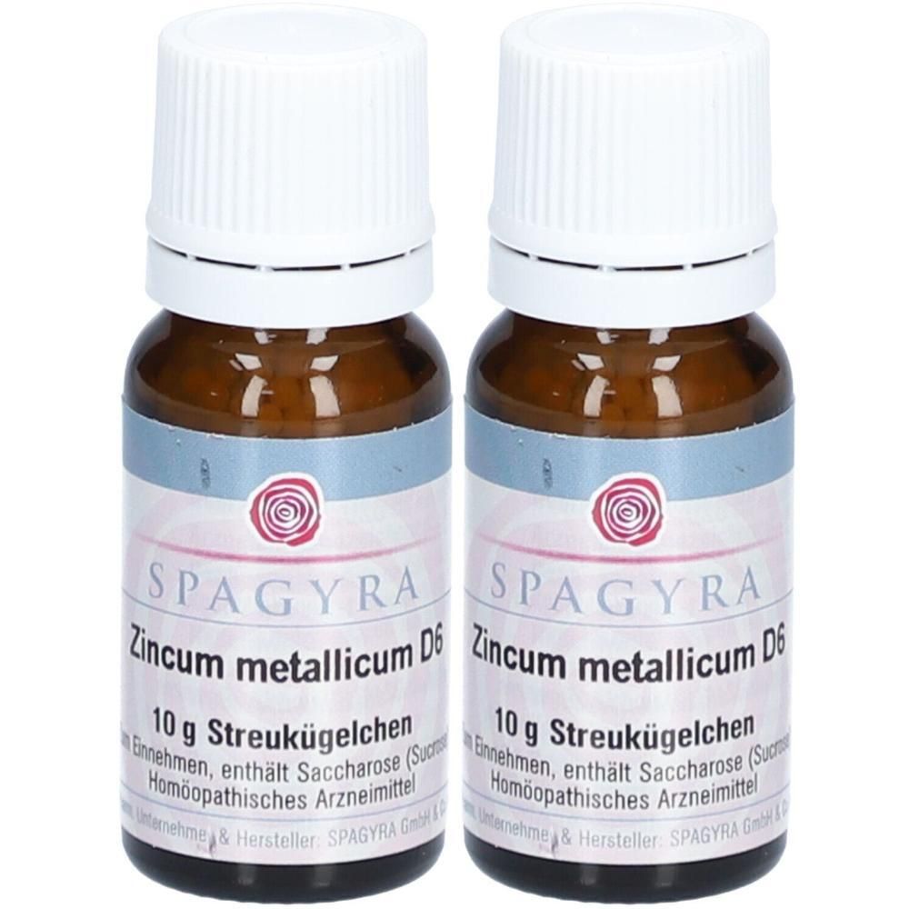 Zincum Metallicum D 6 Globuli 2x 2x10 g
