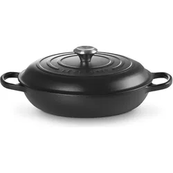Le Creuset Signature, Pfanne + Kochtopf, Schwarz, Weiss